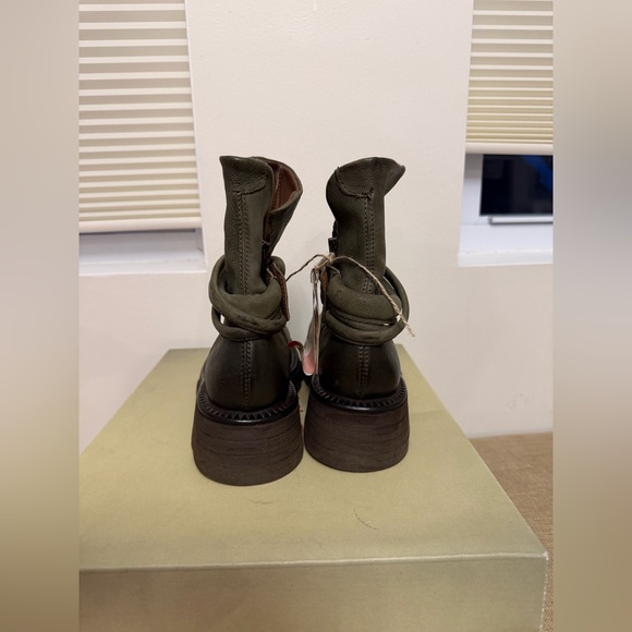 A.S.98 Linden Jungle Green Ankle Boots steampunk NEW EU 38 US 7.5 - Picture 3 of 8